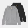 Friboo Hoodie 2 PackFelpa Con ZipBlack/Light Grey Bambini Pullover & Cardigan F5724K02L-Q11