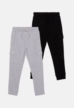 Friboo Unisex 2 PackPantaloni SportiviGrey/Black Bambini Pantaloni F5724B02C-C11