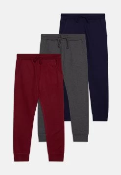 Friboo Unisex 3 PackPantaloni SportiviBlue/Grey/Dark Red Bambini Pantaloni F5724B02A-K11