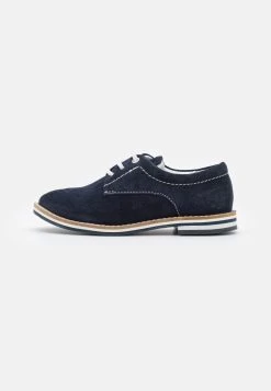 Friboo Leather - Stringate - Dark Blue