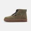 Friboo Leather - Stivaletti Stringati - Khaki